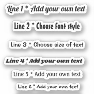 Tekstberichten Sticker