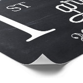 Tekstbord laatste schooldag poster (Hoek)