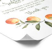 Tekstbord voor luierloterij voor kleine schat poster (Hoek)