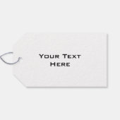 Tekstcadeau voor opmaken, wit label cadeaulabel (Achterkant Horizontaal)