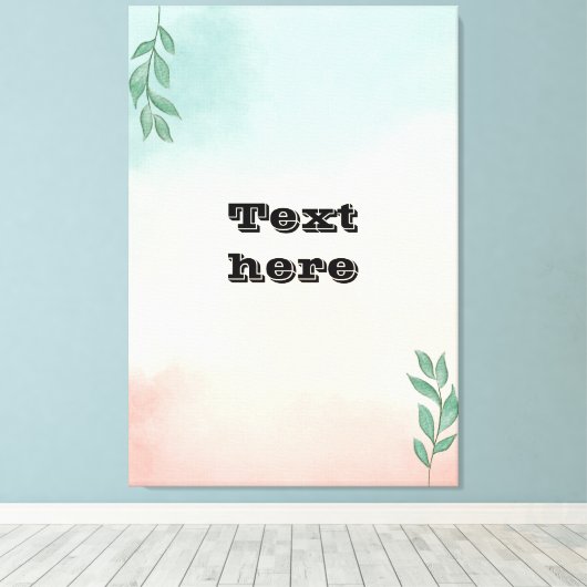 Tekstcanvas Canvas Afdruk (Insitu (Houten vloer))