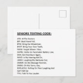 Tekstcode voor senioren feestdagenkaart (Voorkant / Achterkant)