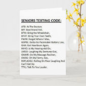 Tekstcode voor senioren kaart (Gele Bloem)