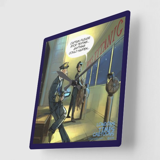 Teksten en theofluike wandklok niet (Hoek)