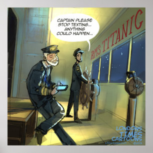 Teksten en Titanic Funny Poster niet