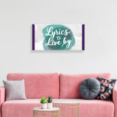 Teksten om naar te leven 2 canvas afdruk (Insitu (Woonkamer))