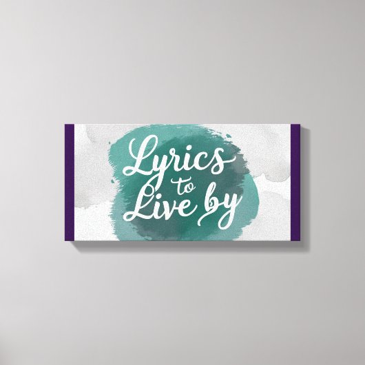 Teksten om naar te leven 2 canvas afdruk (Voorkant)