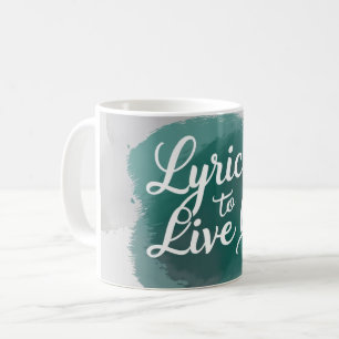 Teksten om naar te leven 2 koffiemok