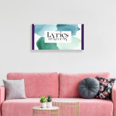 Teksten om naar te leven 3 canvas afdruk (Insitu (Woonkamer))
