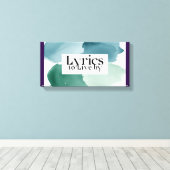 Teksten om naar te leven 3 canvas afdruk (Insitu (Houten vloer))