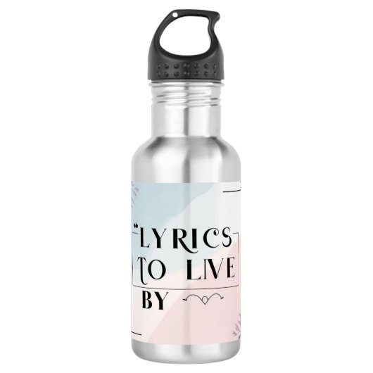 Teksten om naar te leven 4 waterfles (Voorkant)