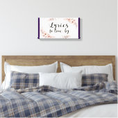 Teksten om naar te leven canvas afdruk (Insitu (Slaapkamer))