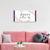 Teksten om naar te leven canvas afdruk (Insitu (Woonkamer))