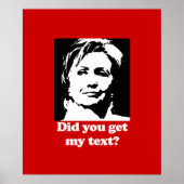 Teksten van Hillary Poster (Voorkant)