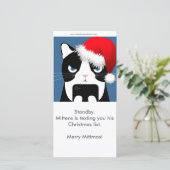 Teksten van Mittens Kerstkaart (Staand voorkant)