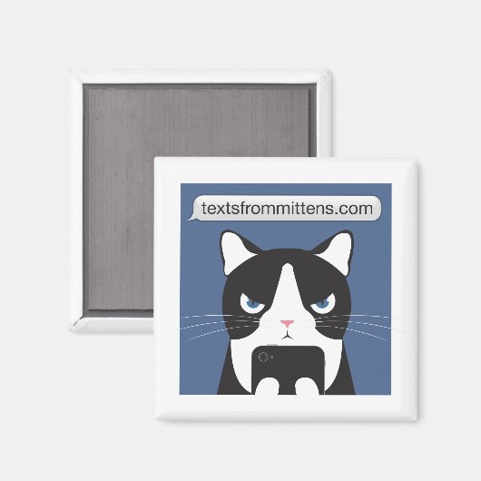 Teksten van Mittens Square Magnet (Voorkant / Achterkant)