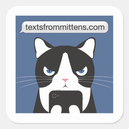 Teksten van Mittens Sticker (Voorkant)