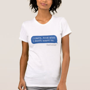 Teksten van tieners - Ik kan het niet T-shirt