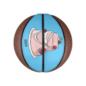 Tekstgebak cartoon basketbal (Verticaal)