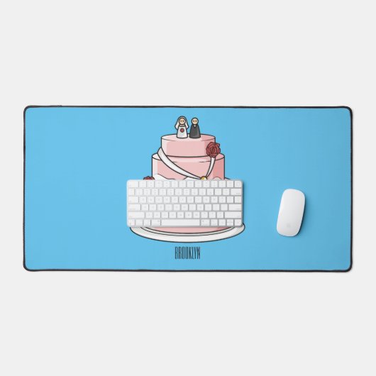 Tekstgebak cartoon bureaumat (Keyboard & Muis)