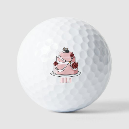 Tekstgebak cartoon golfballen (Voorkant)