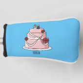 Tekstgebak cartoon golfheadcover (Voorkant)