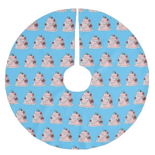 Tekstgebak cartoon kerstboom rok