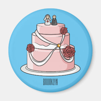 Tekstgebak cartoon magneet