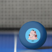 Tekstgebak cartoon pingpongbal (Net)