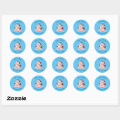Tekstgebak cartoon ronde sticker (Vel)