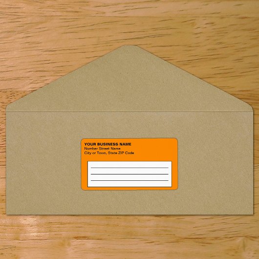 Tekstgebaseerd verzendlabel voor Orange Business