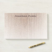 Teksthout in nood Vernieuwde Sjabloon Moderne Post-it® Notes (Op bureau)