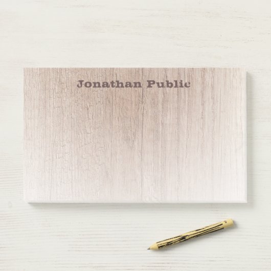 Teksthout in nood Vernieuwde Sjabloon Moderne Post-it® Notes (Op bureau)