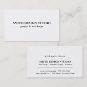 Tekstinformatie Visitekaartje (Voorkant / Achterkant)