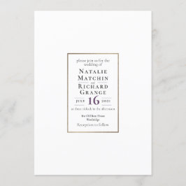 TEKSTINVITATIE SJABLOON 1 KLASSIEKE ELEGANT KAART