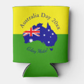 Tekstjaar bewerken Overeenkomend met Australië Dag Blikjeskoeler (Voorkant)