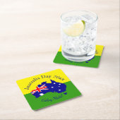 Tekstjaar bewerken Overeenkomend met Australië Dag Kartonnen Onderzetters (Insitu)