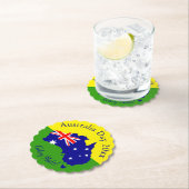 Tekstjaar bewerken Overeenkomend met Australië Dag Kartonnen Onderzetters (Insitu)