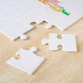 Tekstkaart van de wereld legpuzzel (Zijkant)