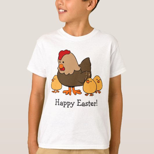 Tekstkleding voor Chicken-illustratie T-shirt (Voorkant)