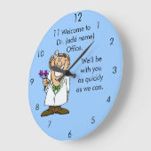 Tekstklok van Dr. aanpassen Grote Klok (Hoek)