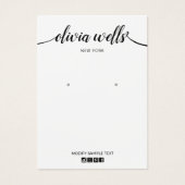 Tekstlettertype sociale media Pictogram waarmee de Visitekaartje (Voorkant)