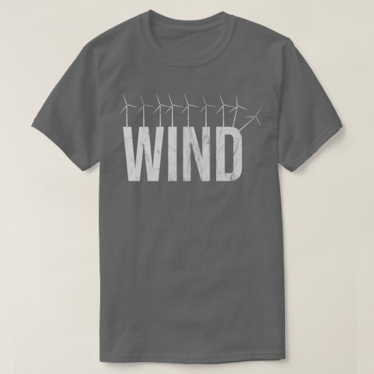 Tekstmechanisme van het Boerderij van de windvorm T-shirt (Design voorkant)