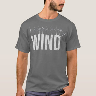 Tekstmechanisme van het Boerderij van de windvorm  T-shirt