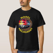 Tekstmodel Railroader Red Yellow Diesel Thr T-shirt (Voorkant)