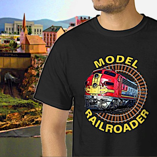 Tekstmodel Railroader Red Yellow Diesel Thr T-shirt