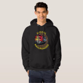Tekstmodel Railroader Red Yellow Diesel wijzigen Hoodie (Voorkant volledig)