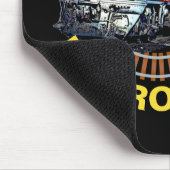 Tekstmodel Railroader Red Yellow Diesel wijzigen Muismat (Hoek)