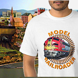 Tekstmodel Railroader Red Yellow Diesel wijzigen T-shirt