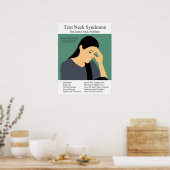 Tekstneksyndroom Chiropractische fysische therapie Poster (Keuken)